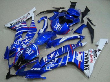 Carénages Moto Yamaha YZF R6 2008-2016 - Blanc Bleu Fiat Motul Michelin Vendre