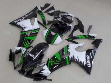 Carénages Moto Yamaha YZF R6 2008-2016 - Blanc Noir Brillant Vert Monstre Motul Vendre