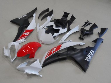 Kits Carénage Moto Yamaha YZF R6 2008-2016 - Blanc Rouge Noir Mat Vendre
