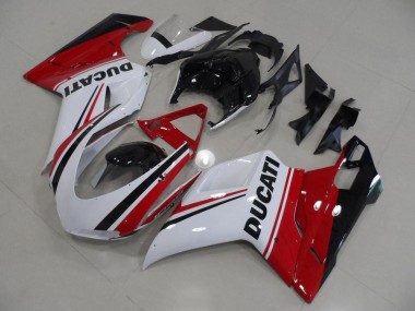 Carénages Moto Ducati 1098 2007-2014 - Blanc Rouge Vert Noir Brillant Vendre
