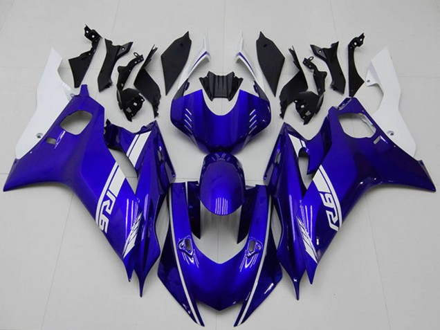 Carénages Moto Yamaha YZF R6 2017-2023 - Blanc Bleu