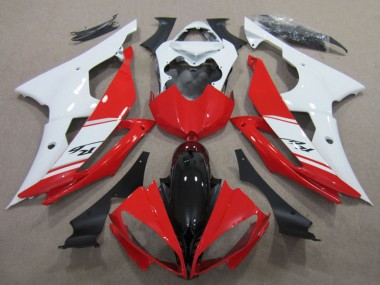 Kits Carénages Moto Yamaha YZF R6 2008-2016 - Blanc Rouge Noir Brillant Vendre
