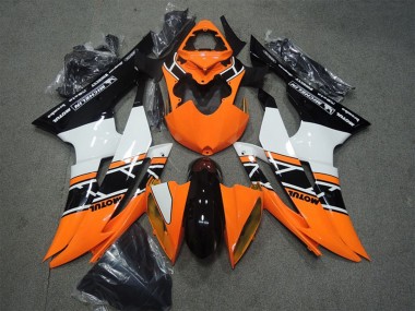 Carénages Moto Yamaha YZF R6 2008-2016 - Orange Blanc Noir Brillant Motul Vendre