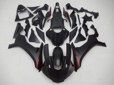 Carénages Moto Yamaha YZF R1 2015-2019 - Noir Mat Rouge Vendre