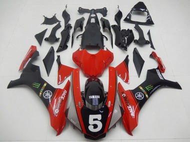 Carénages Moto Yamaha YZF R1 2015-2019 - Rouge Noir Vert Monstre 5 Vendre