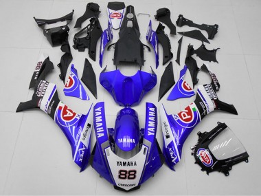 Carénages Moto Yamaha YZF R1 2015-2019 - Blanc Bleu Noir Rouge PATA 88 Vendre