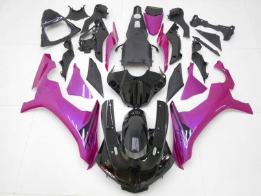 Carénages Moto Yamaha YZF R1 2015-2019 - Noir Brillant Rose Vendre