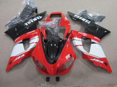 Carénages Moto Yamaha YZF R1 1998-1999 - Rouge Blanc Argent Noir Brillant Vendre