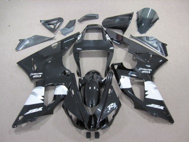 Carénages Moto Yamaha YZF R1 1998-1999 - Noir Brillant Blanc Vendre