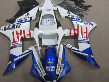 Carénage Moto Yamaha YZF R1 2002-2003 - Blanc Bleu Rouge Motul Fiat Vendre