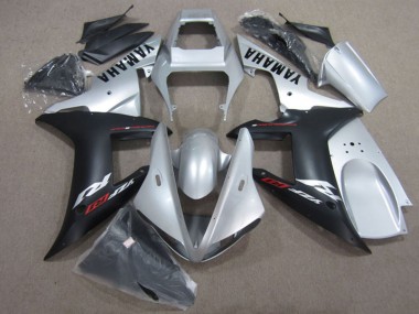 Kits Carénage Moto Yamaha YZF R1 2002-2003 - Argent Noir Mat Vendre
