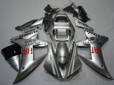 Carénages Moto Yamaha YZF R1 2002-2003 - Argent Rouge Fiat Vendre