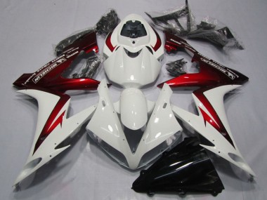 Carénages Moto Yamaha YZF R1 2004-2006 - Blanc Rouge Michelin Vendre
