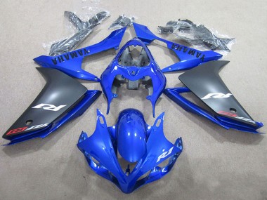 Carénages Moto Yamaha YZF R1 2007-2008 - Bleu Noir Mat Vendre