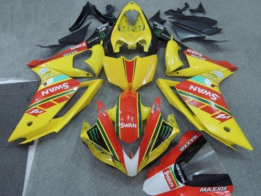 Carénages Moto Yamaha YZF R1 2007-2008 - Jaune Rouge Noir Blanc Cygne Vendre