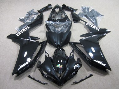 Carénages Moto Yamaha YZF R1 2007-2008 - Noir Brillant Blanc Décalque Vendre