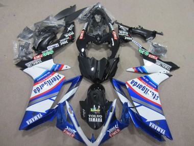 Carénages Moto Yamaha YZF R1 2007-2008 - Blanc Bleu Noir Volvo Fimer Sterilgarda Vendre