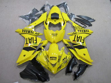 Carénages Moto Yamaha YZF R1 2007-2008 - Jaune Noir Motul Fiat Vendre