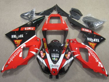 Carénages Moto Yamaha YZF R1 2009-2011 - Rouge Noir Blanc Santander Fimer Volvo Vendre