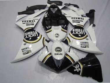 Carénages Moto Yamaha YZF R1 2009-2011 - Blanc Noir Lucky Strike Vendre