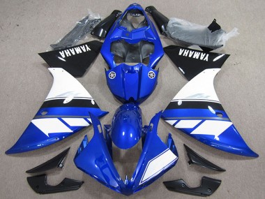 Carénages Moto Yamaha YZF R1 2009-2011 - Bleu Blanc Noir Vendre