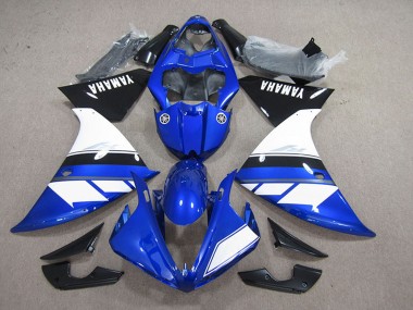 Carénage Moto Yamaha YZF R1 2012-2014 - Bleu Blanc Noir Brillant Vendre