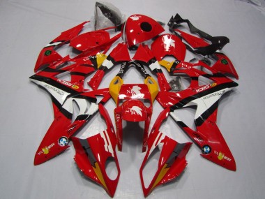 Carénages Moto BMW S1000RR 2009-2014 - Rouge Blanc Noir Vendre