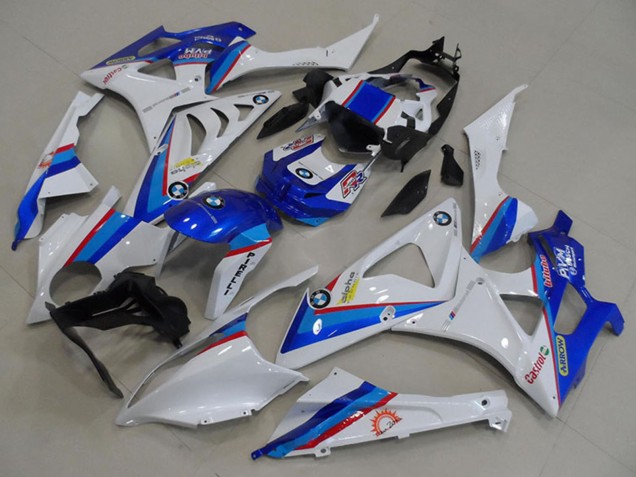 Carénages Moto BMW S1000RR 2009-2014 - Blanc Rouge Bleu Castrol Pirelli