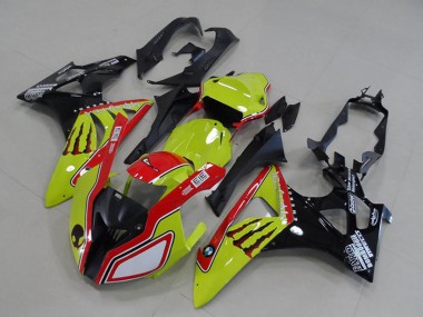 Carénages Moto BMW S1000RR 2009-2014 - Jaune Néon Rouge Noir Brillant Monstre Vendre