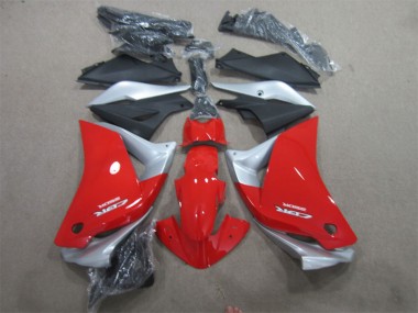 Carénages Moto Honda CBR125R 2011-2016 - Argent Rouge Noir Mat Vendre