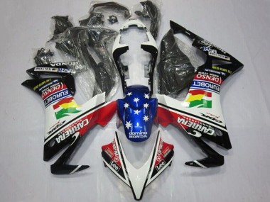 Carénages Moto Honda CBR500R 2013-2015 - Blanc Rouge Bleu Noir Brillant Étoile Carrera Lee DENSO EuroBet Vendre