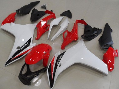 Carénages Moto Honda CBR600F 2011-2013 - Blanc Rouge Noir Brillant Vendre
