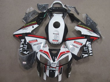 Carénages Moto Honda CBR600RR 2005-2006 - Blanc Rouge Noir Star Lock Playboy Vendre
