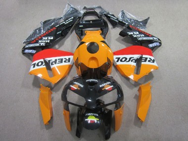 Carénages ABS Honda CBR600RR 2005-2006 - Orange Blanc Rouge Noir Brillant Repsol Vendre