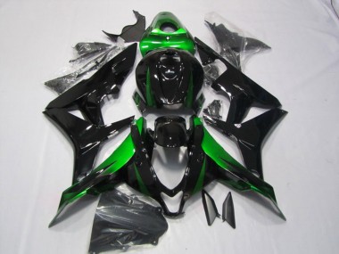Kits Carénages Moto Honda CBR600RR 2007-2008 - Vert Noir Brillant Vendre