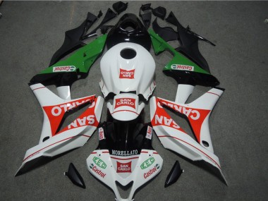Carénages Moto Honda CBR600RR 2007-2008 - Blanc Rouge Vert San Carlo Vendre