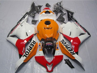 Kits Carénages Moto Honda CBR600RR 2009-2012 - Orange Blanc Rouge Noir Brillant Repsol Vendre