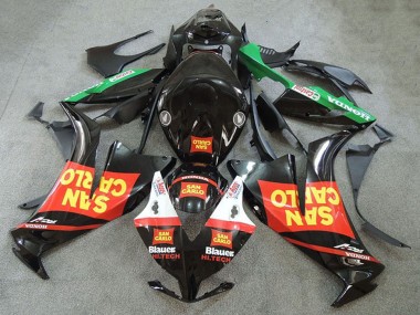 Carénages Moto Honda CBR1000RR 2012-2016 - Rouge Vert Jaune Noir Brillant San Carlo Vendre