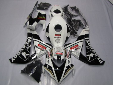 Carénages Moto Honda CBR1000RR 2008-2011 - Blanc Noir Brillant DENSO Playboy Vendre