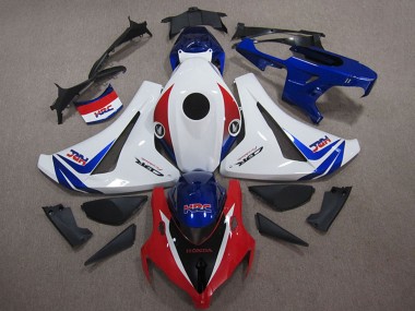Kits Carénages Moto Honda CBR1000RR 2008-2011 - Blanc Rouge Bleu HRC Vendre