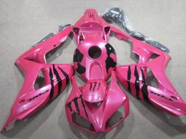 Carénages Moto Honda CBR1000RR 2006-2007 - Rose Noir Monstre Vendre