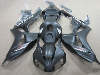 Carénages Moto Honda CBR1000RR 2006-2007 - Noir Mat Blanc Décalque Vendre