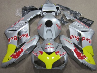 Carénages Moto Honda CBR1000RR 2004-2005 - Argent Jaune Red Bull Vendre