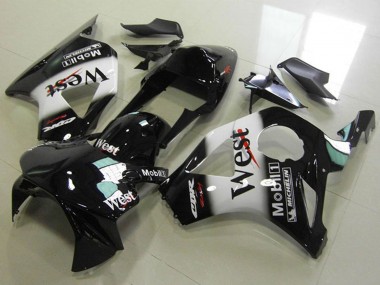 Carénages Moto Honda CBR900RR 954 2002-2003 - Noir Brillant Blanc West Vendre
