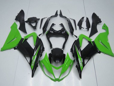 Kits Carénages Moto Kawasaki ZX6R 2013-2018 - Vert Noir Brillant Vendre