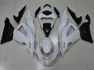 Carénages Moto Kawasaki ZX6R 2013-2018 - Blanc Noir 636 Vendre