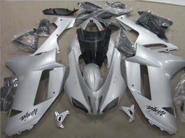 Carénages Moto Kawasaki ZX6R 2007-2008 - Argent Vendre