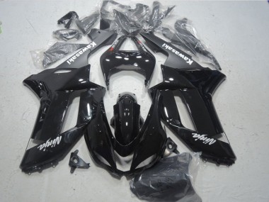 Carénages Moto Kawasaki ZX6R 2007-2008 - Noir Brillant Noir Mat Blanc Rouge Décalque Vendre