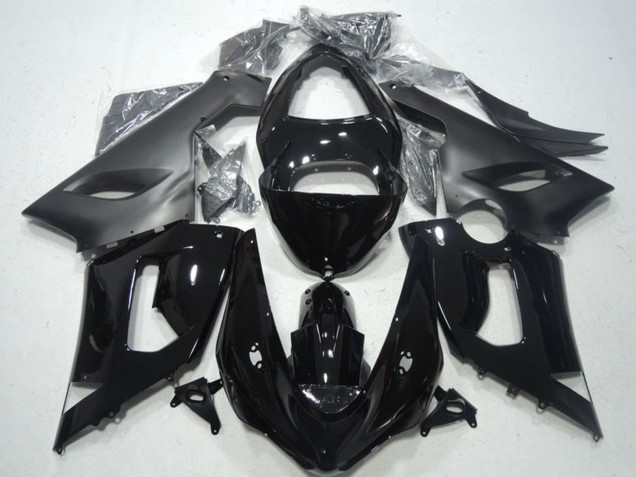 Carénages Moto Kawasaki ZX6R 2005-2006 - Noir Brillant Noir Mat