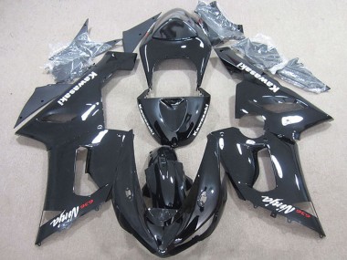 Carénage Moto Kawasaki ZX6R 2005-2006 - Noir Brillant Vendre